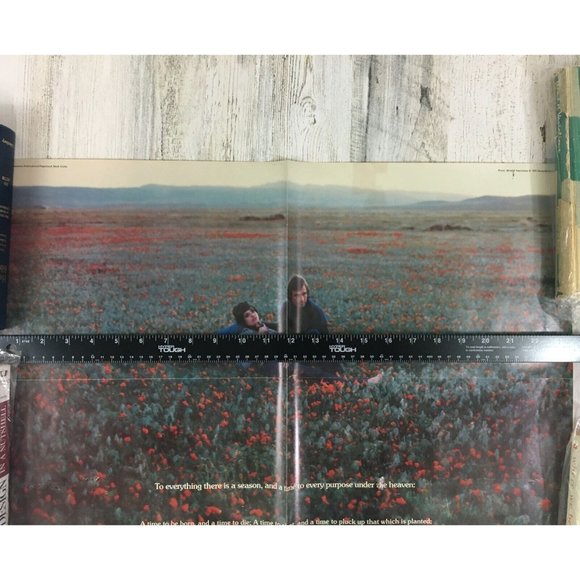 Ecclesiastes 3:1 To Everything There is a Season Vtg 1970s Book Club Poster - Picture 12 of 12